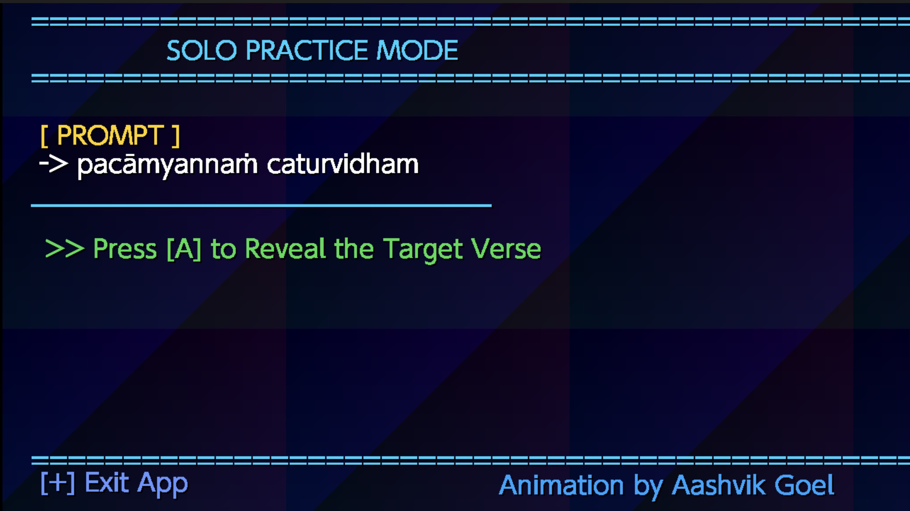 Solo Practice